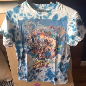 Tie dye street fighter shirt